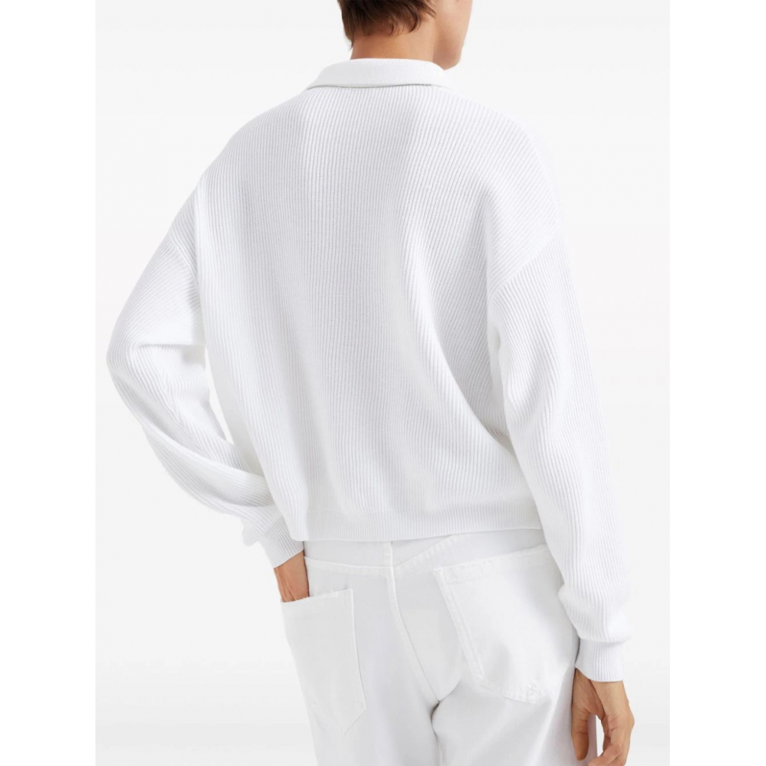 'Polo-Collar' Pullover für Damen