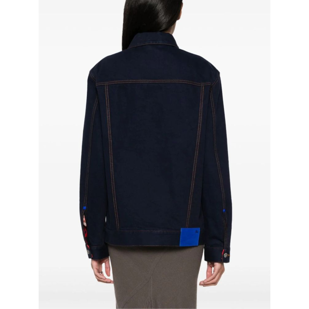 'Logo-Patch' Jeansjacke für Damen