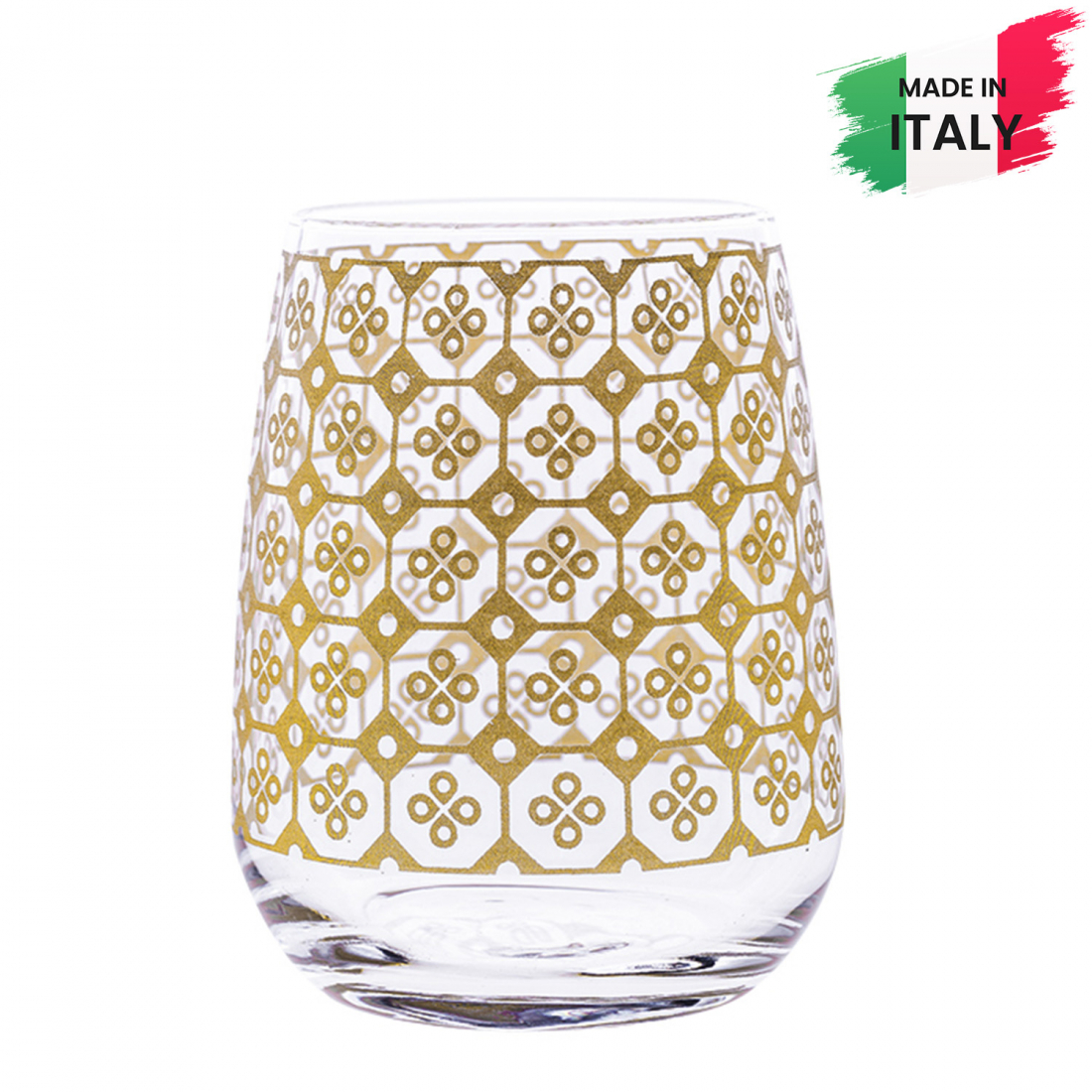 Ensemble de verre à eau 'Arame Silkscreen Printing' - 350 ml, 6 Pièces