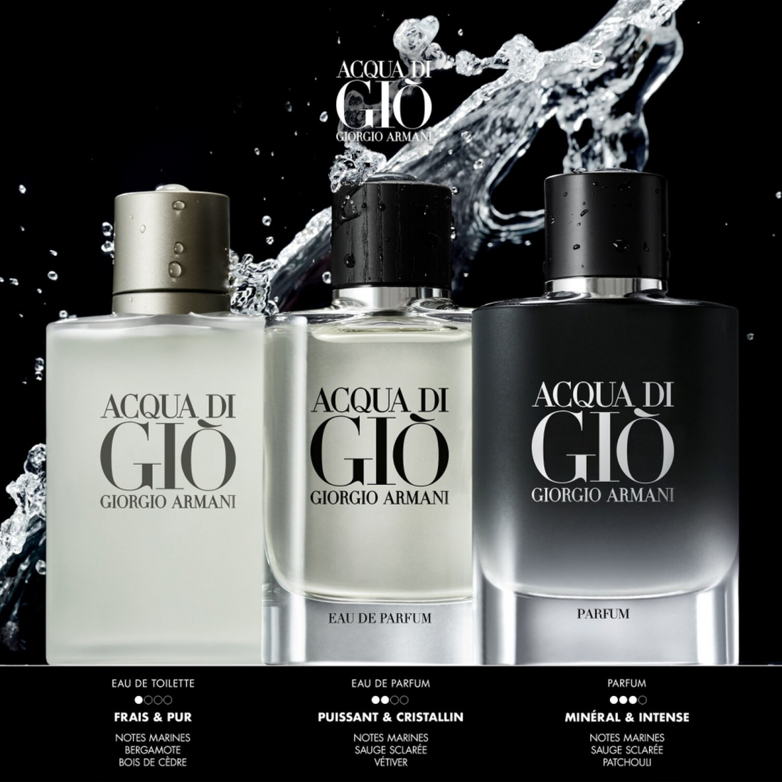 Parfum - rechargeable 'Acqua di Giò' - 75 ml