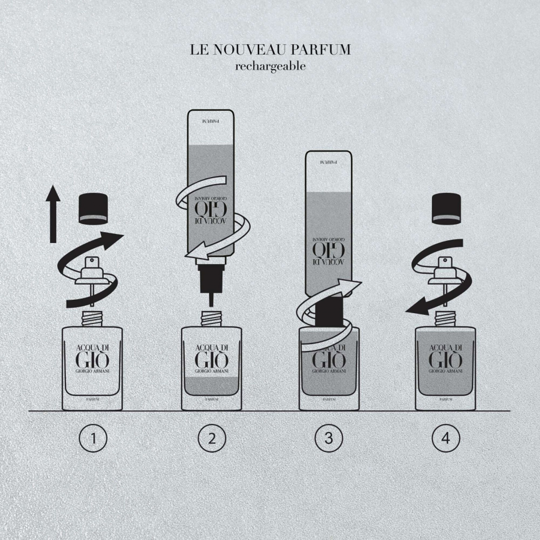 Parfum - rechargeable 'Acqua di Giò' - 75 ml