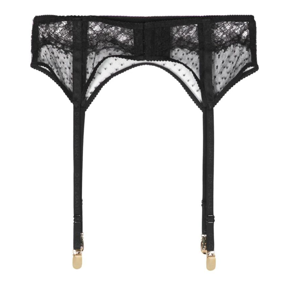 'DG-Lettering Lace' Strumpfhalter für Damen