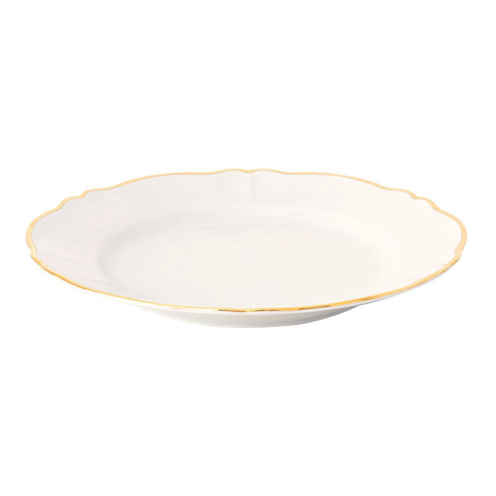 'Ivory Gold Rim' Dinner Plate - 26.5 cm