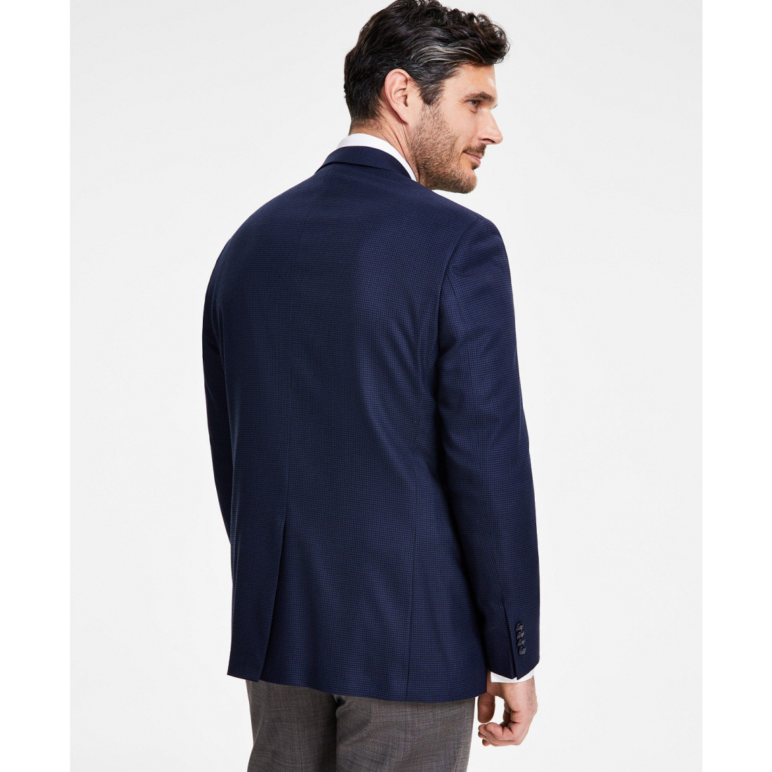 'Classic-Fit Houndstooth Sport' Mantel für Herren