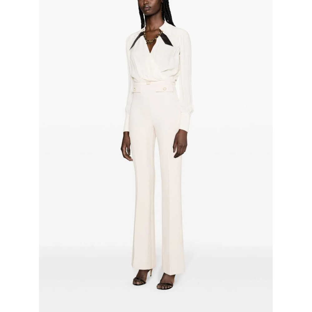 Women's 'Embossed-Buttons' Trousers