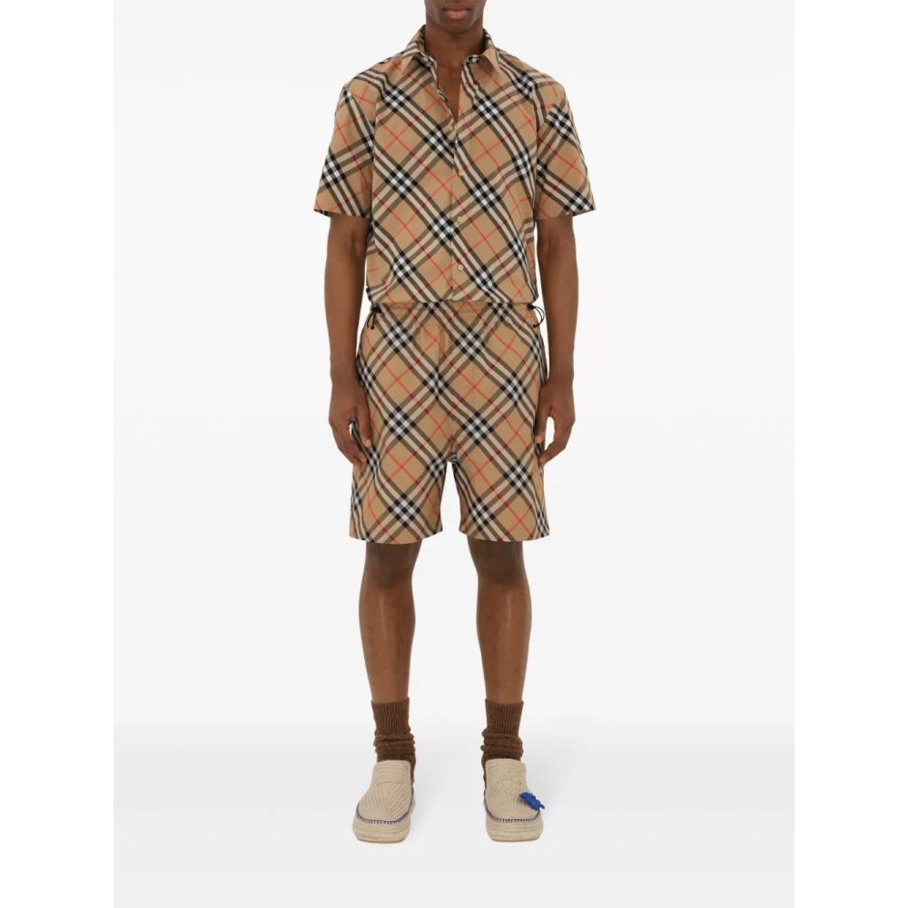 'Checked' Kurzärmeliges Hemd für Herren