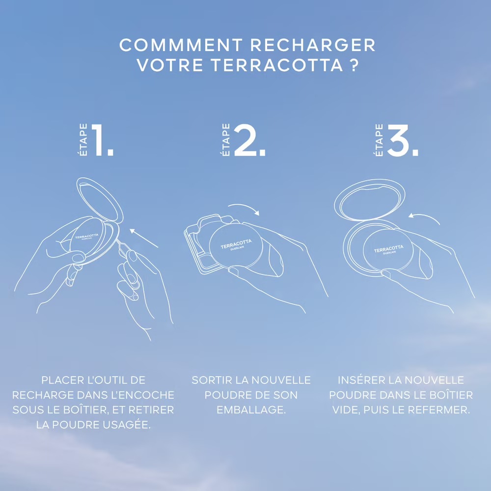 Recharge poudre bronzante 'Terracotta Light Éclat Bonne Mine Naturelle' - 00 Light Cool 10 g