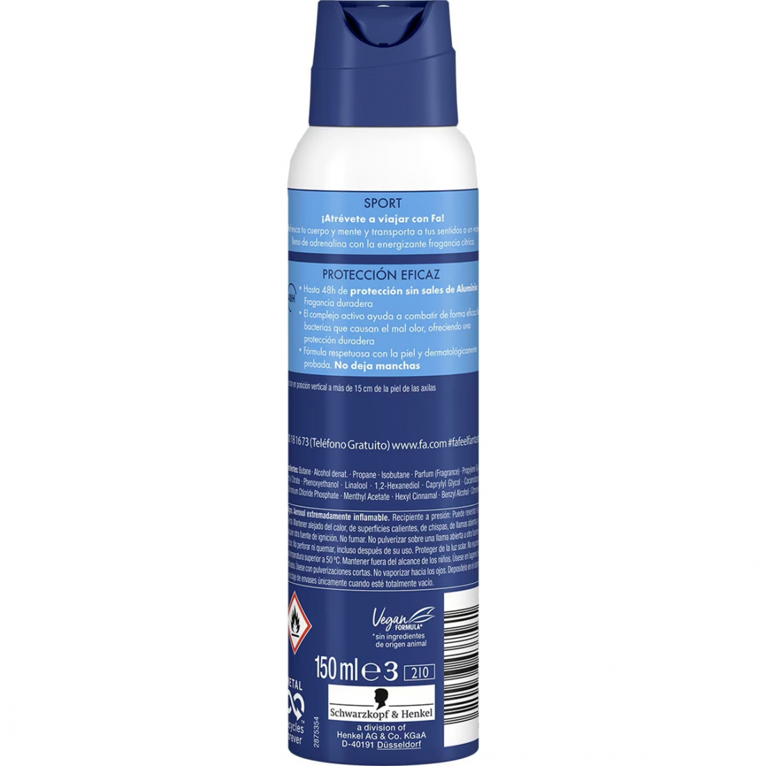 'Aqua Aquatic Fresh' Spray Deodorant - 150 ml
