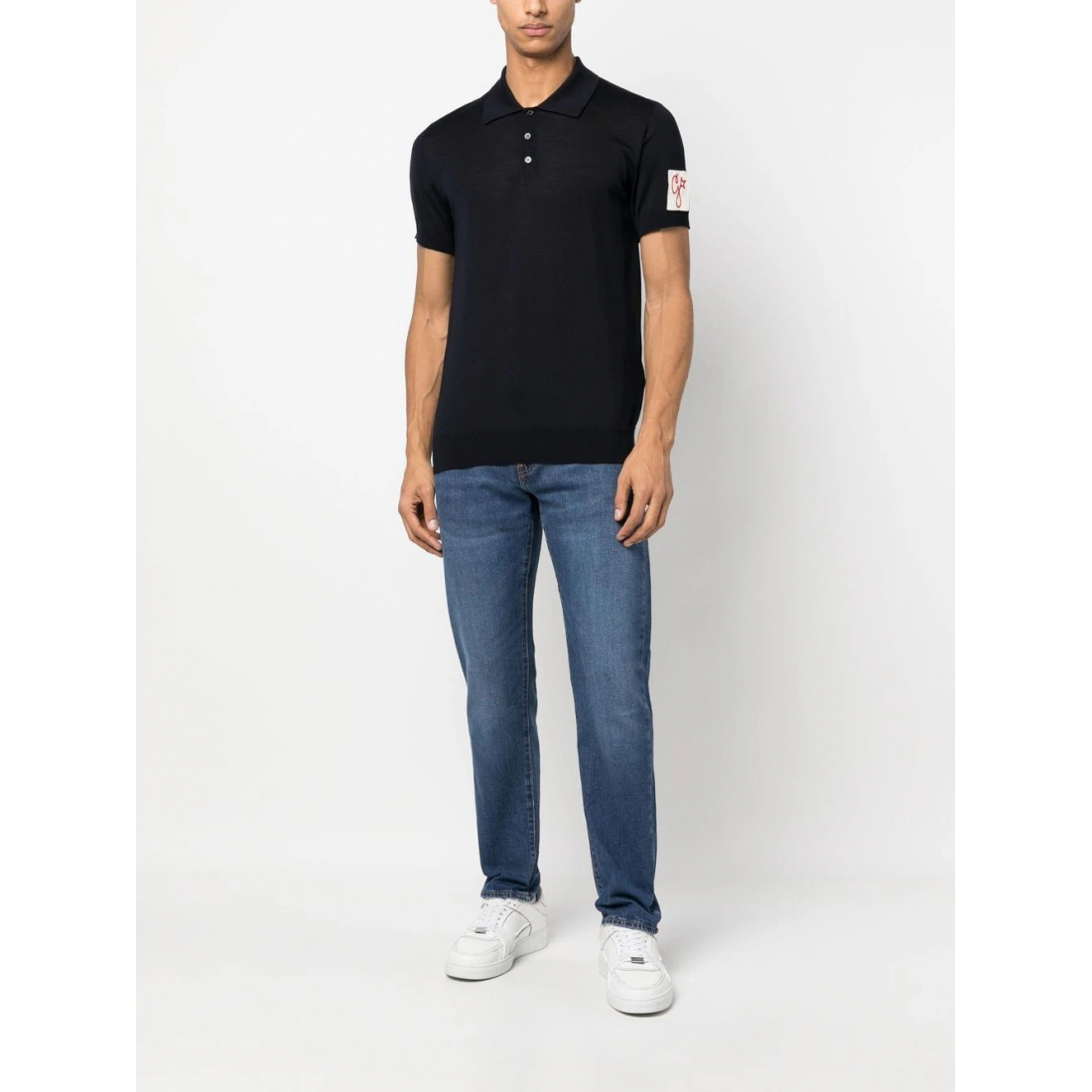 Men's 'Logo-Patch' Polo Shirt