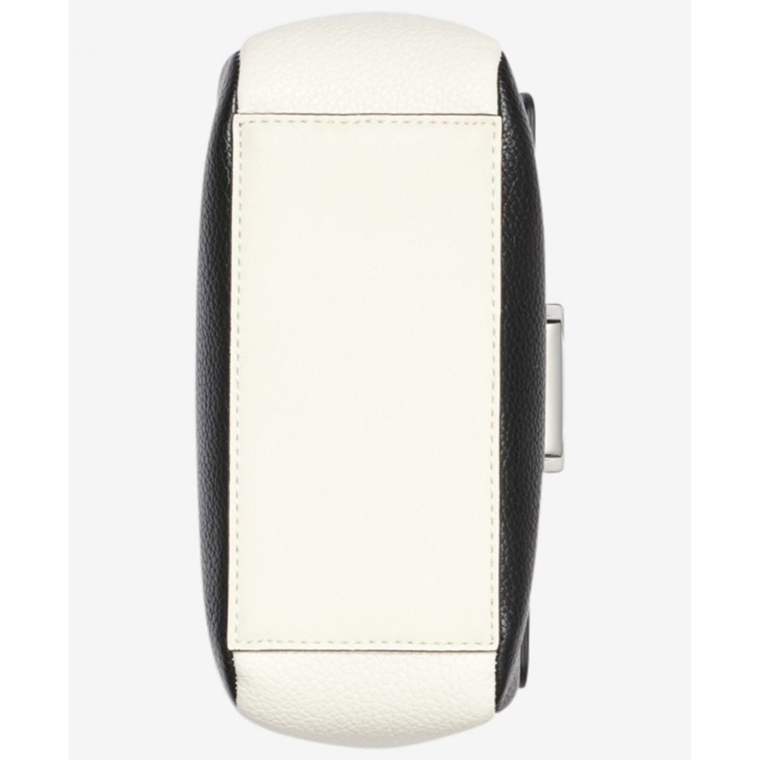 Women's 'Clove Mixed Material Push-Lock with Adjustable Strap' Crossbody Bag