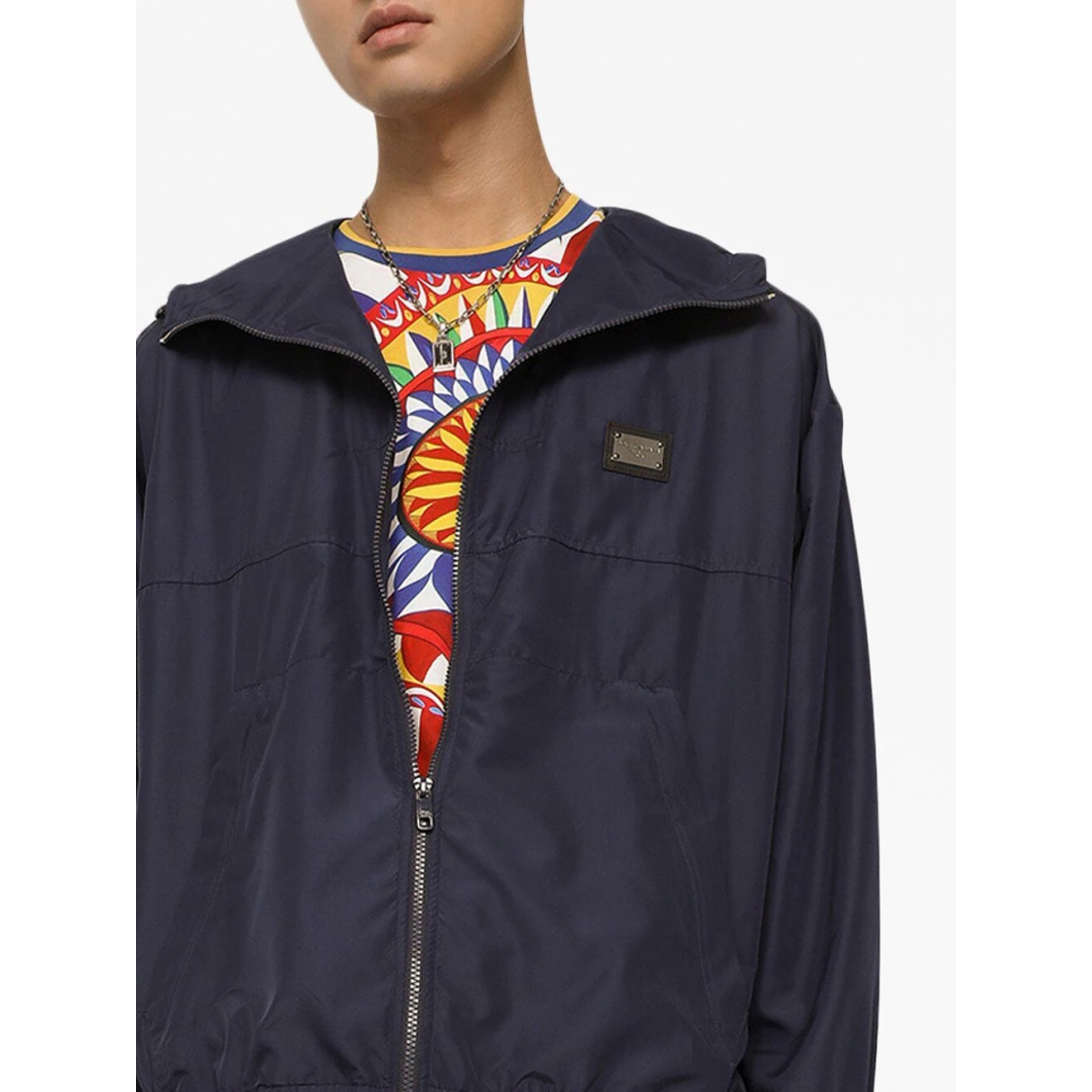 Veste de pluie 'Logo-Plaque Zip-Fastening' pour Hommes