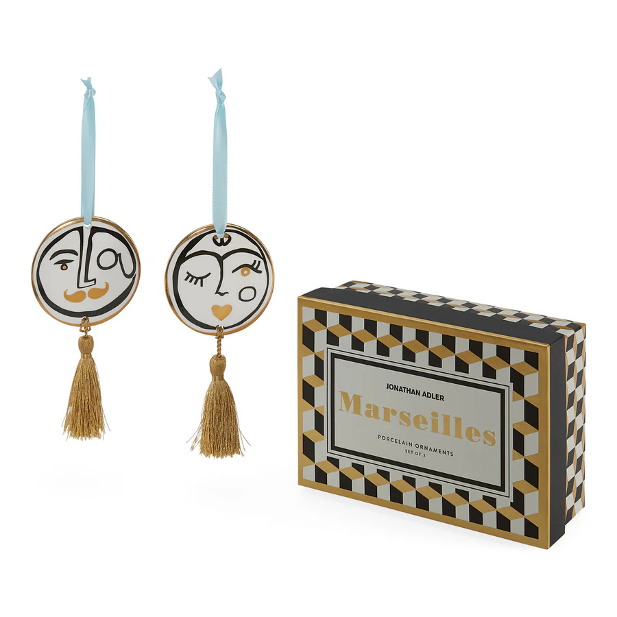 'Marseilles' Decorating Set - 8 x 6 cm - 2 Pieces