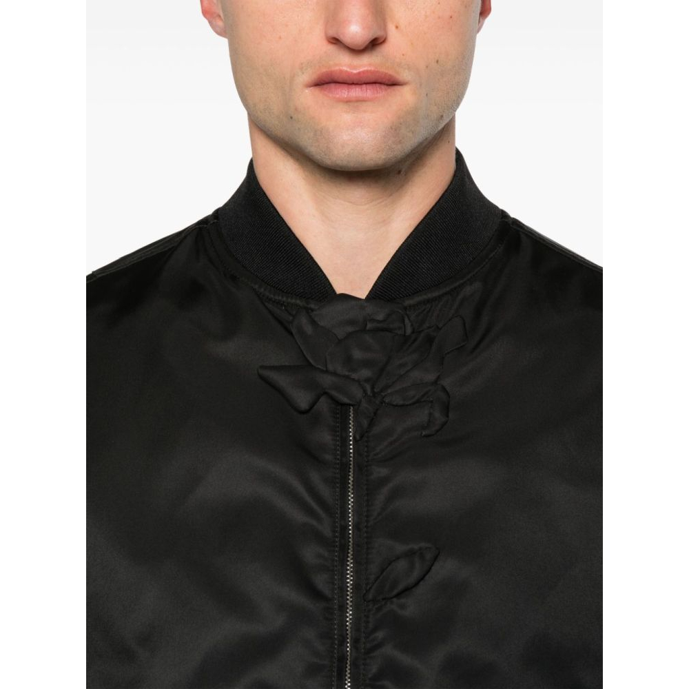 Men's 'Floral-Embroidered' Bomber Jacket