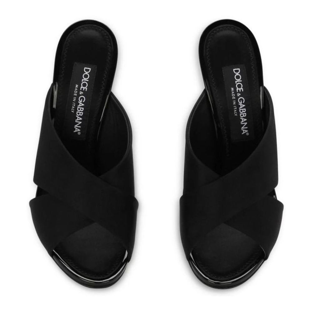 Women's 'Crossover-Strap Stiletto' High Heel Mules