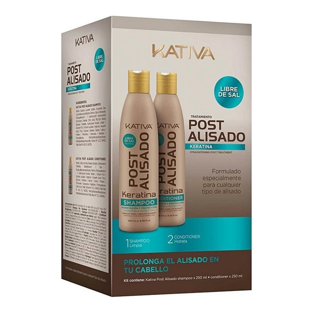 'Post Keratine' Hair Straightening Treatment - 3 Pieces