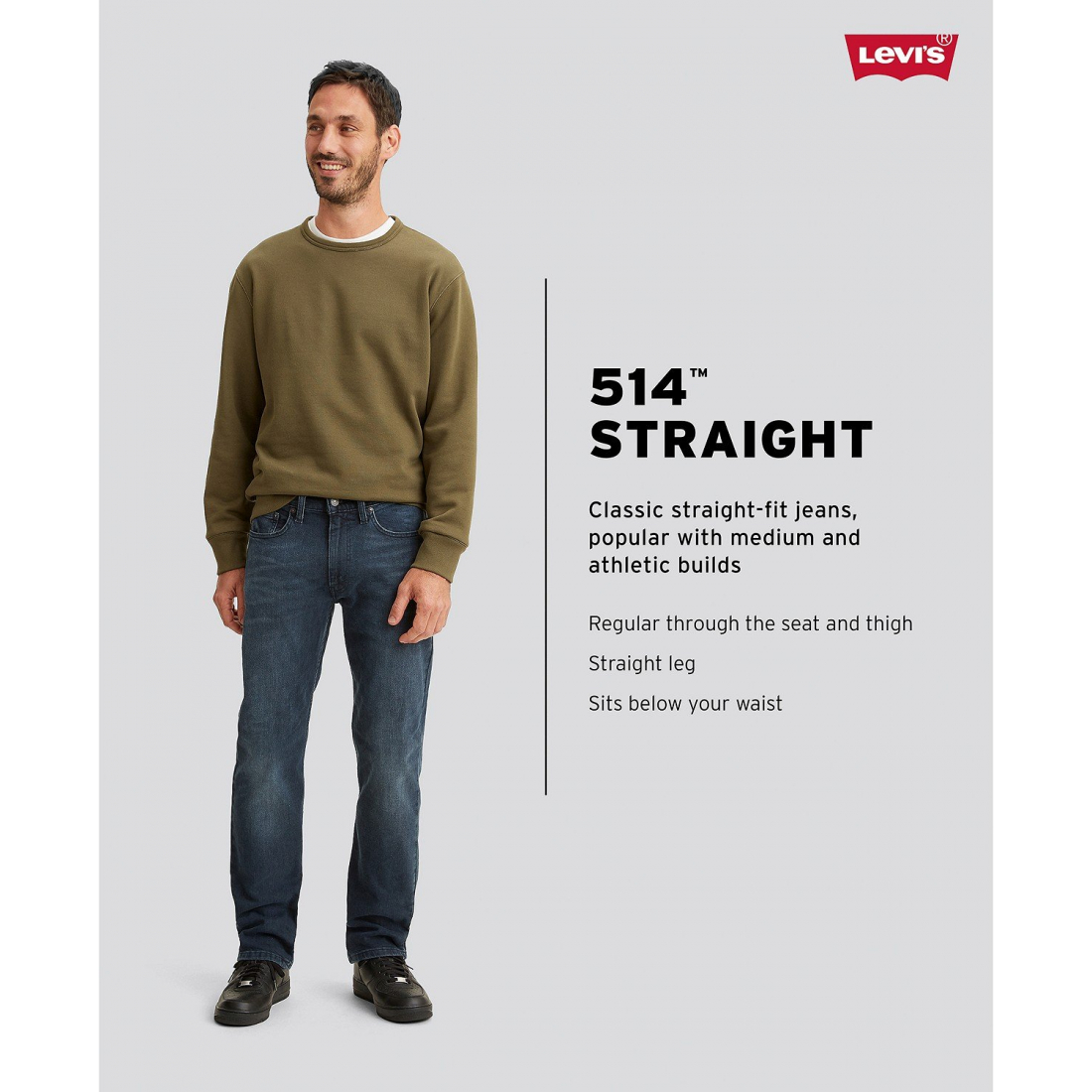 Jeans '514™ Straight Fit' pour Hommes