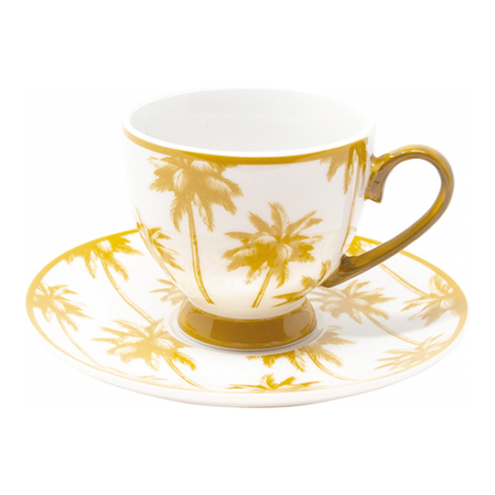 Set de tasses & soucoupes à café 'Aruba' - 12 Pièces