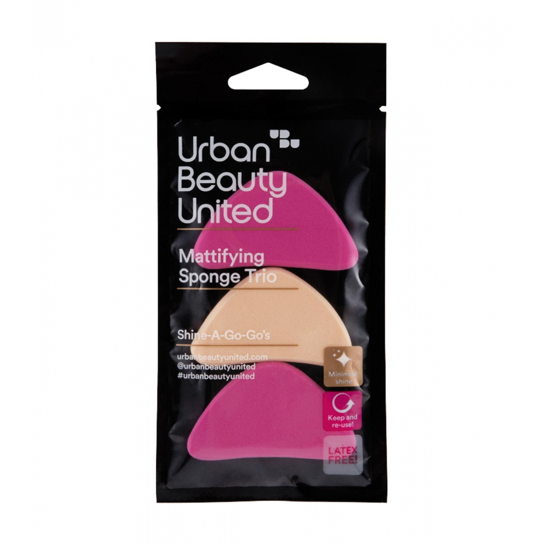 Éponge à maquillage 'Shine-A-Go-Go's' - 3 Pièces