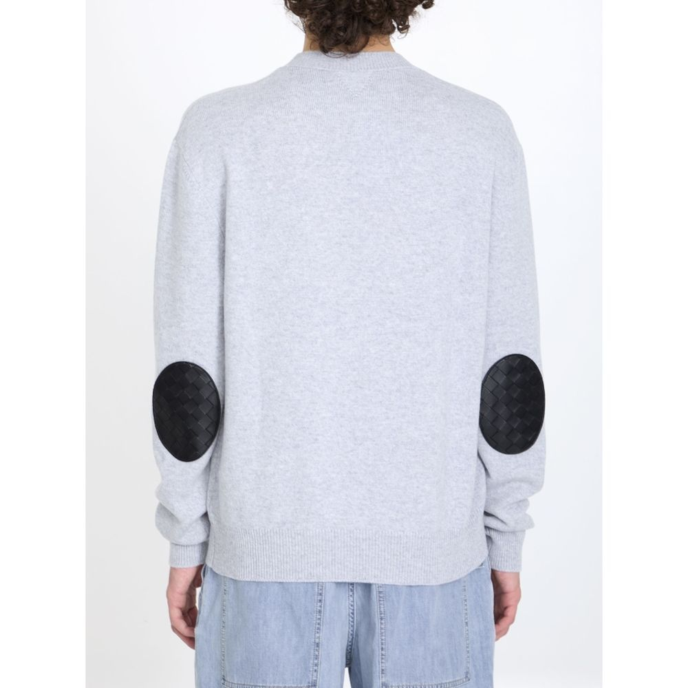 'Intrecciato Patches' Kaschmirpullover für Herren