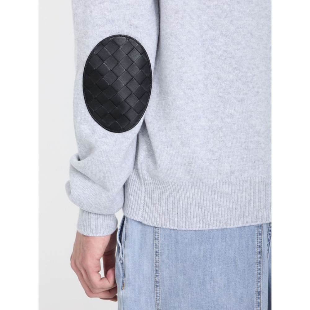 'Intrecciato Patches' Kaschmirpullover für Herren