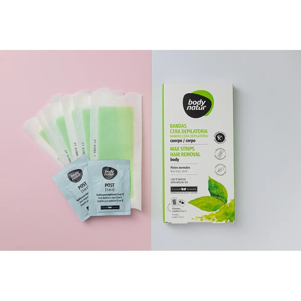 Bandes de cire 'Body With Matcha Tea' - 16 Pièces