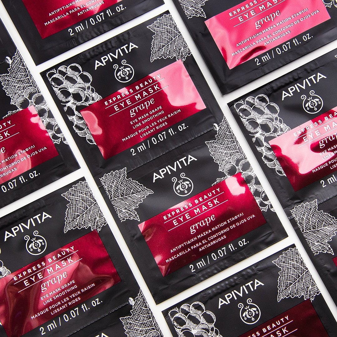 'Express Beauty Line Smoothing' Eye mask - Grape 8 ml, 2 Pieces