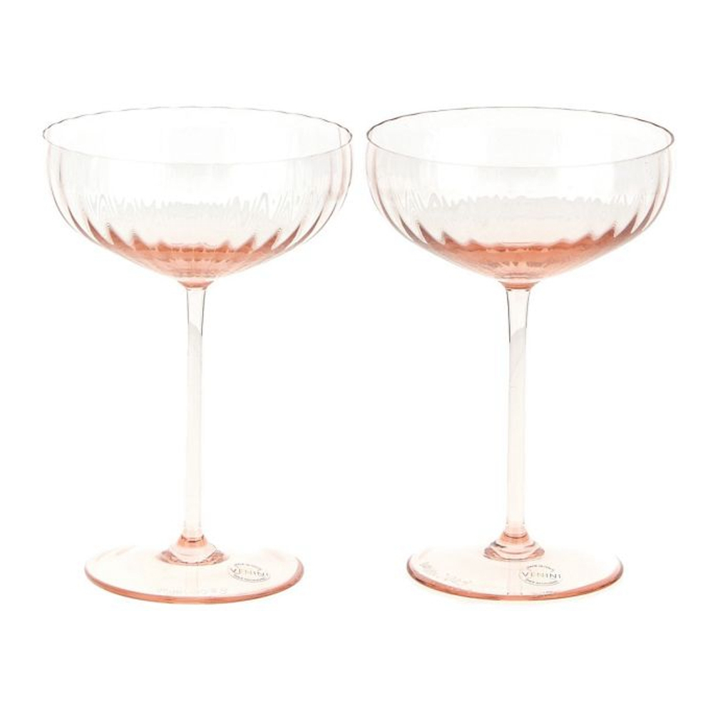 'Bollicine' Glas Set - 15 cm - 2 Stücke