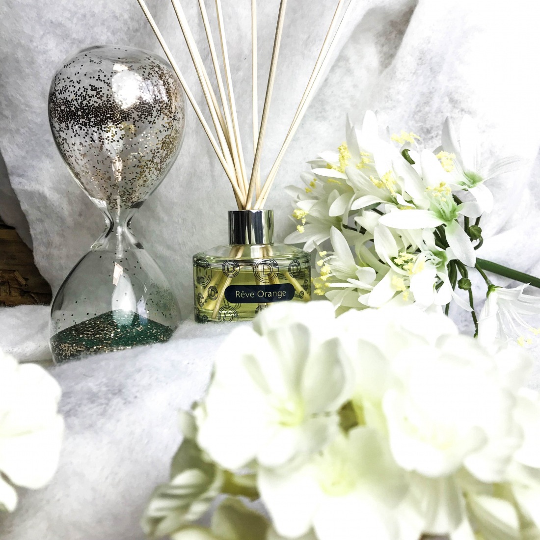 Jeu de Diffuseurs de Roseaux 'Rêve Orange' - 3 Pièces