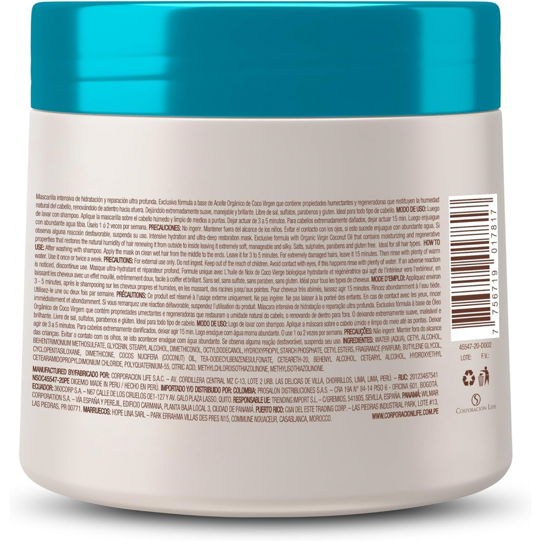 'Virgin Coconut' Haarmaske - 350 ml