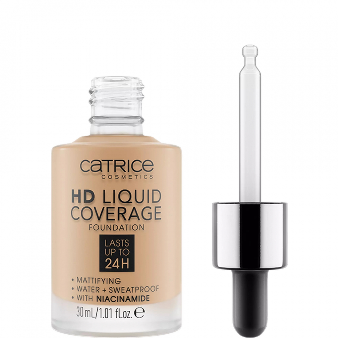 Fond de teint 'HD Liquid Coverage' - 032 Nude Beige 30 ml