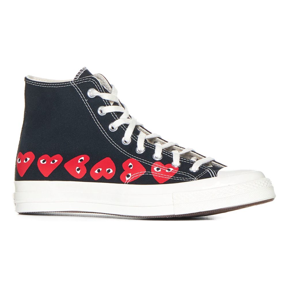 Unisex's 'Multi Heart' High-Top Sneakers