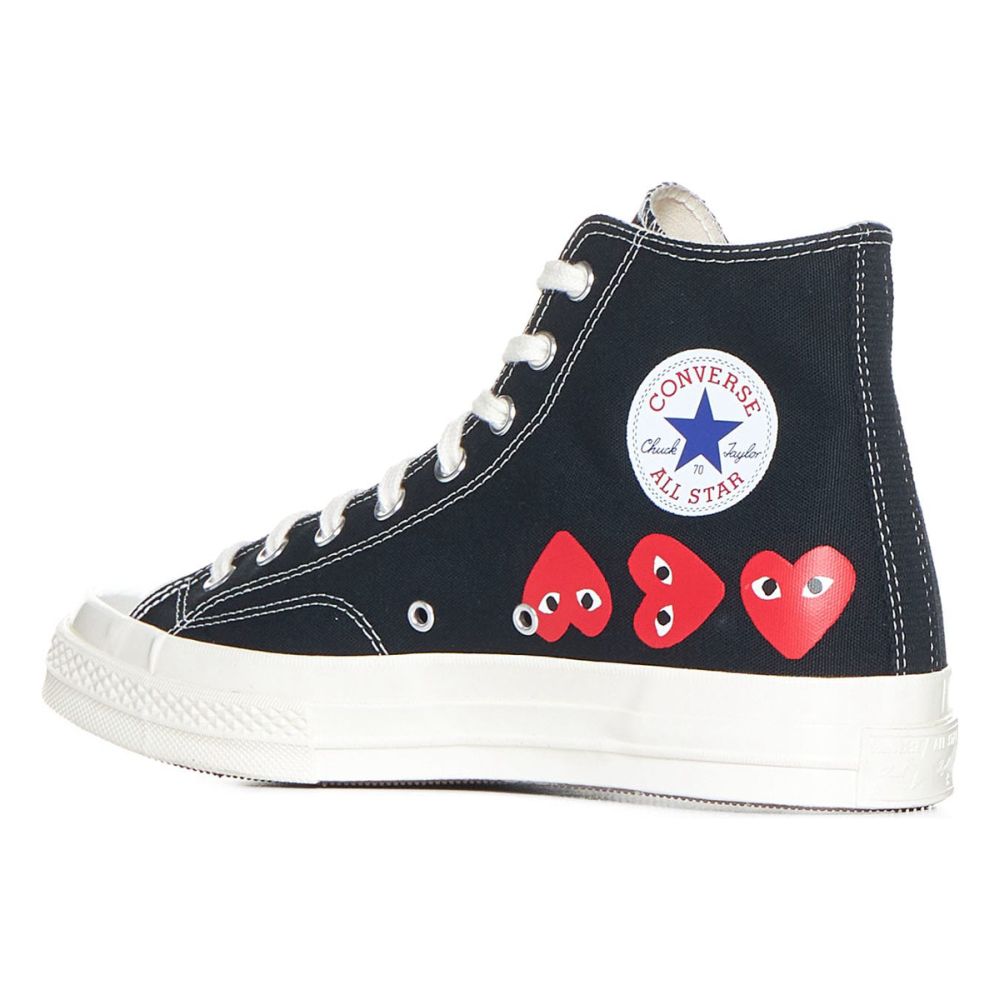 Unisex's 'Multi Heart' High-Top Sneakers