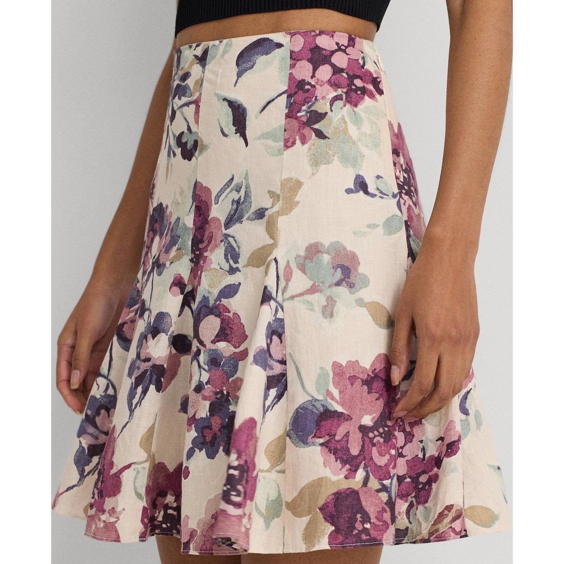 Women's 'Floral' Mini Skirt