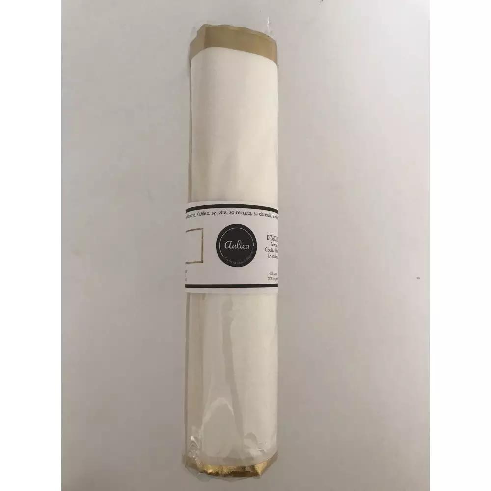 Abreißbare Platzsets, weiß und gold, 32 Stück