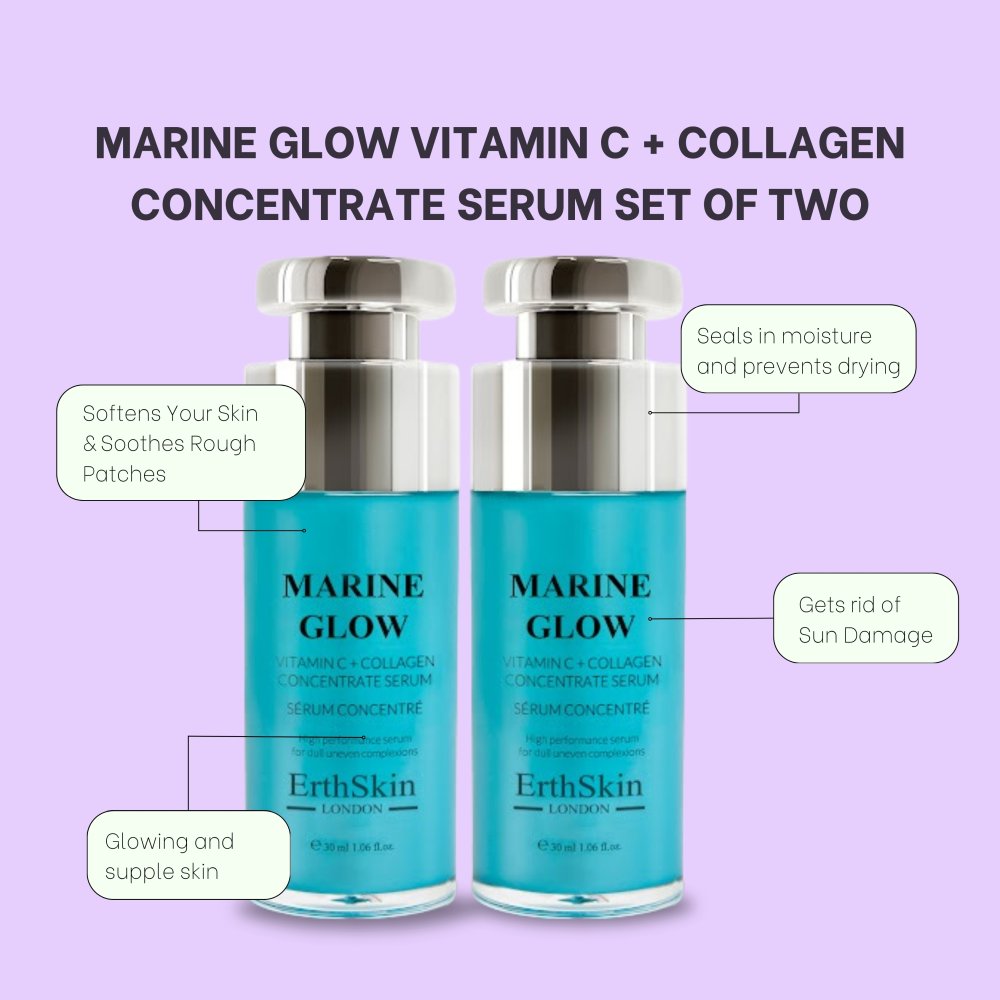 'Marine Glow Vitamin C + Collagen Concentrate' Gesichtsserum - 30 ml, 2 Stücke