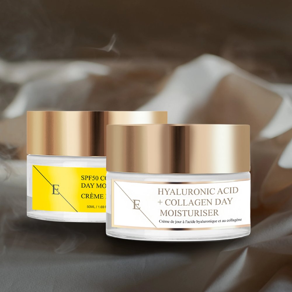 'Marine Collagen + Hyaluronic Acid & Collagen' Anti-Aging-Pflegeset - 2 Stücke