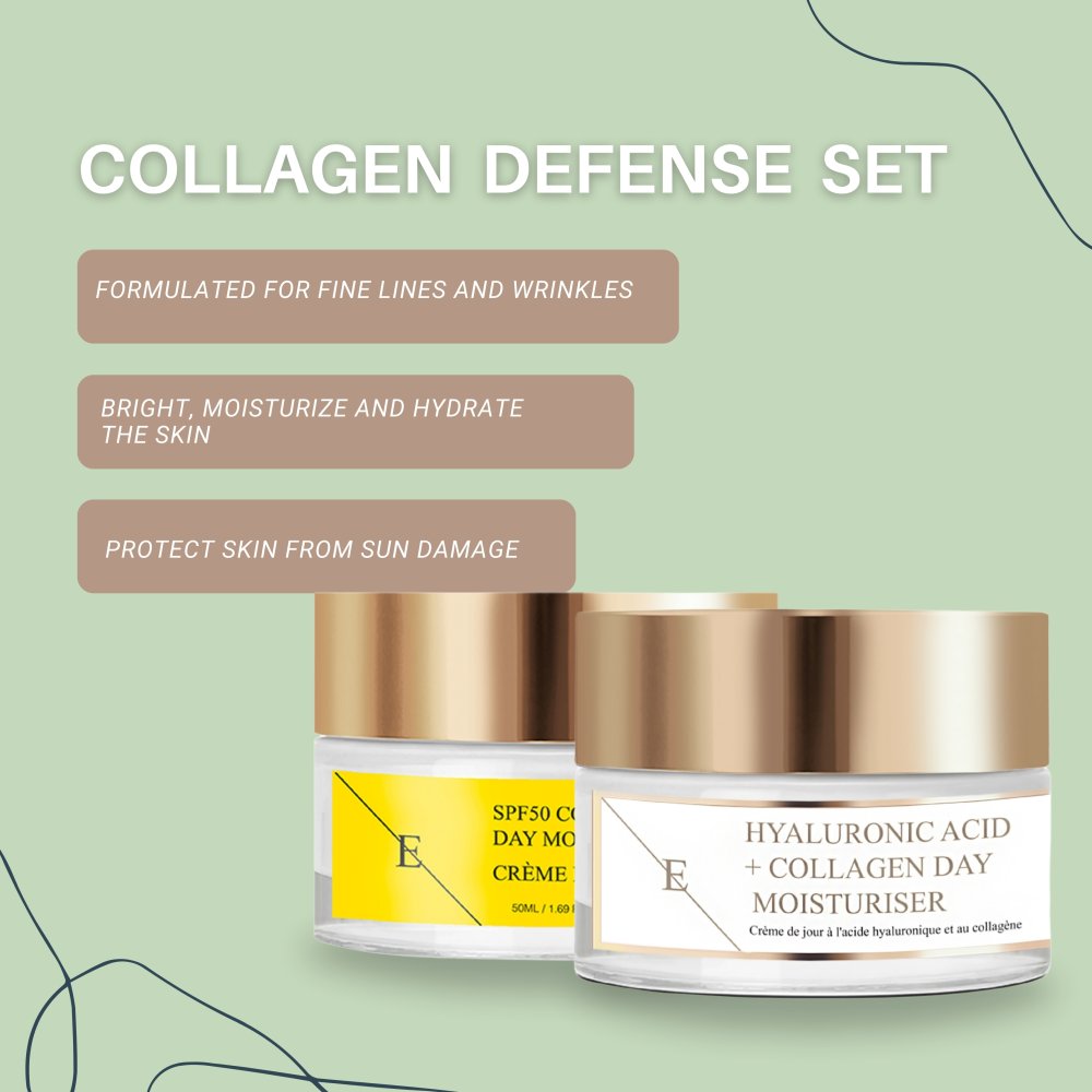 'Marine Collagen + Hyaluronic Acid & Collagen' Anti-Aging-Pflegeset - 2 Stücke