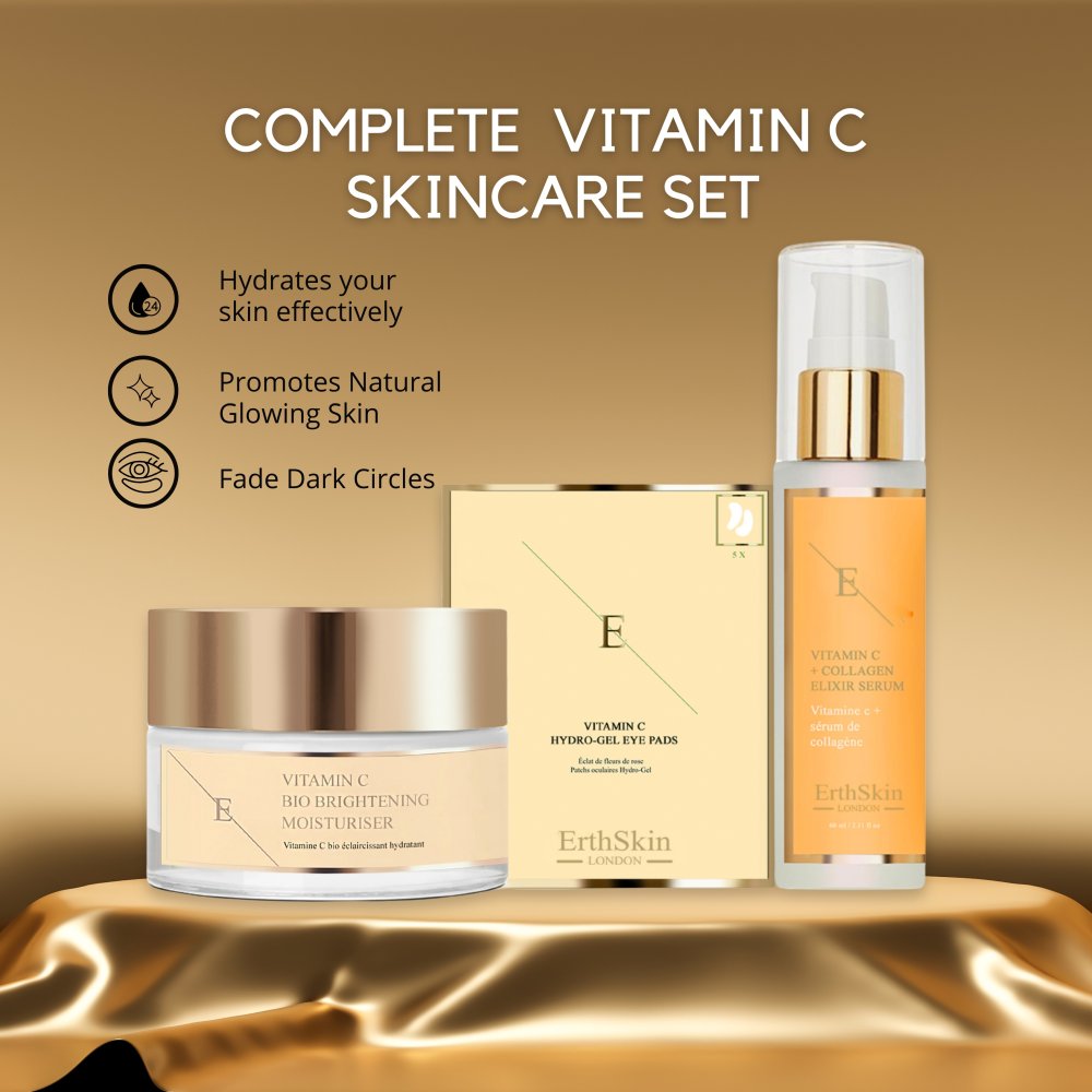 'Vitamin C + Collagen' Anti-Aging-Pflegeset - 3 Stücke