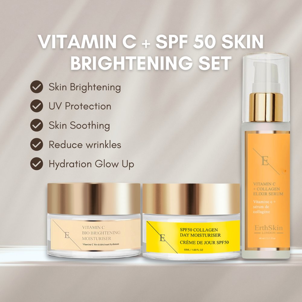 'Vitamin C + Collagen' Anti-Aging-Pflegeset - 3 Stücke