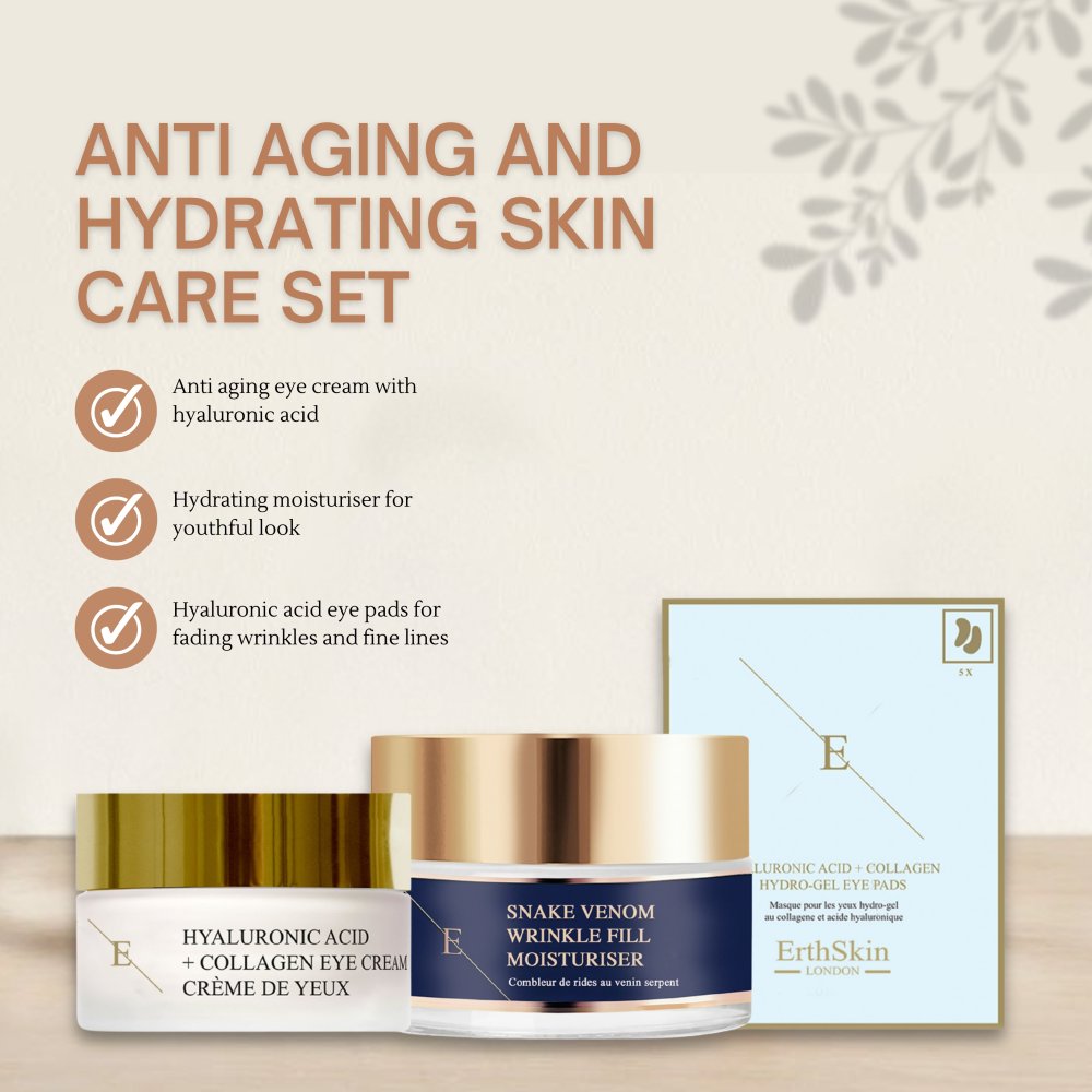 'Hyaluronic Acid + Collagen + Snake Venom' Anti-Aging-Pflegeset - 3 Stücke
