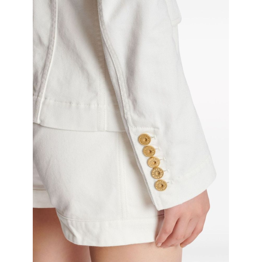 '6-Button Double-Breasted Denim' Klassischer Blazer für Damen