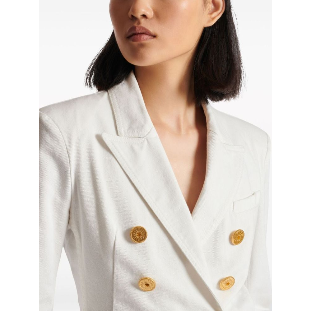 '6-Button Double-Breasted Denim' Klassischer Blazer für Damen