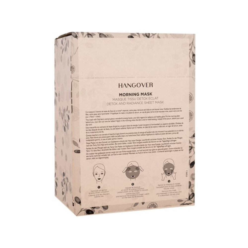 Masque visage en tissu - Hangover 19 ml, 15 Pièces