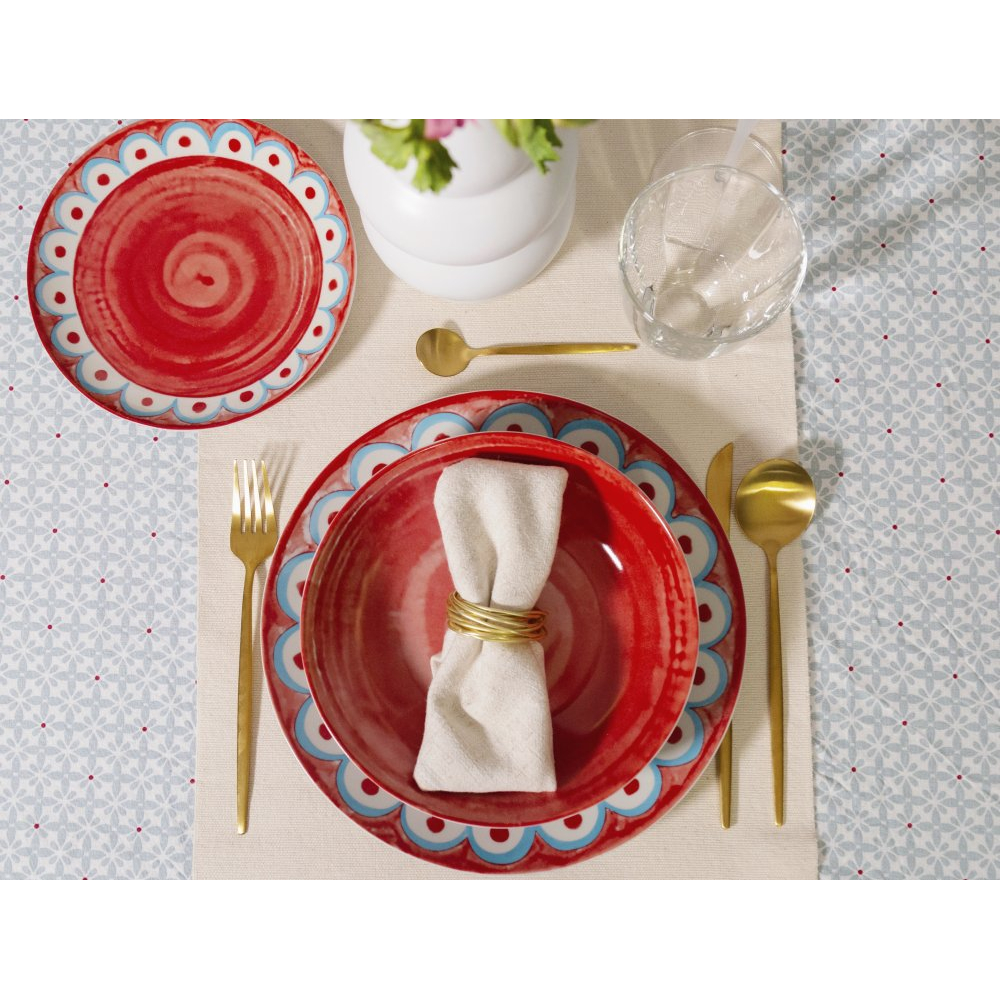 Ensemble d'assiettes à dîner 'Tangeri' - 27 cm - 6 Pièces