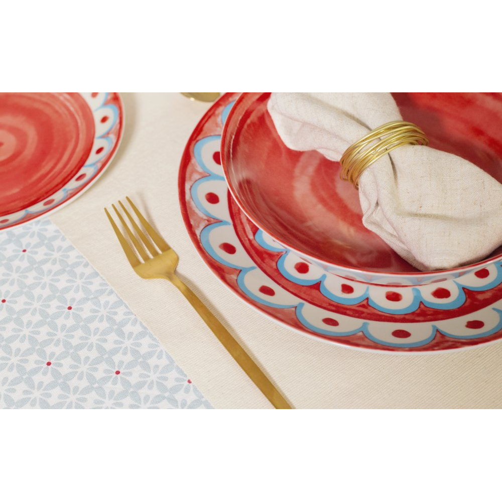 Ensemble d'assiettes à dîner 'Tangeri' - 27 cm - 6 Pièces