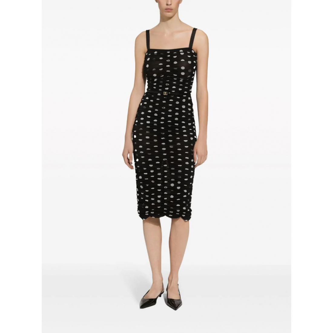 Robe Midi 'Polka-Dot' pour Femmes
