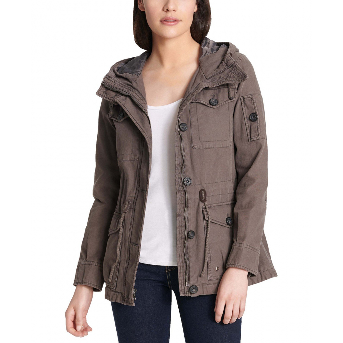 'Hooded Military' Jacke für Damen