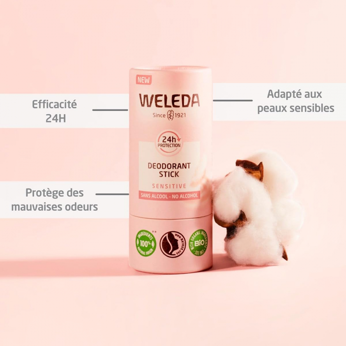 Déodorant Solide 24H Sensitive - 50 g