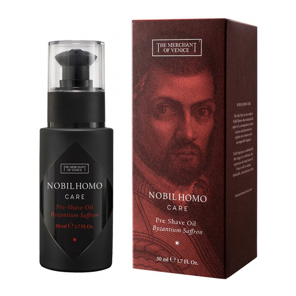 Huile avant le rasage 'Nobil Homo Care Byzantium Saffron' - 50 ml