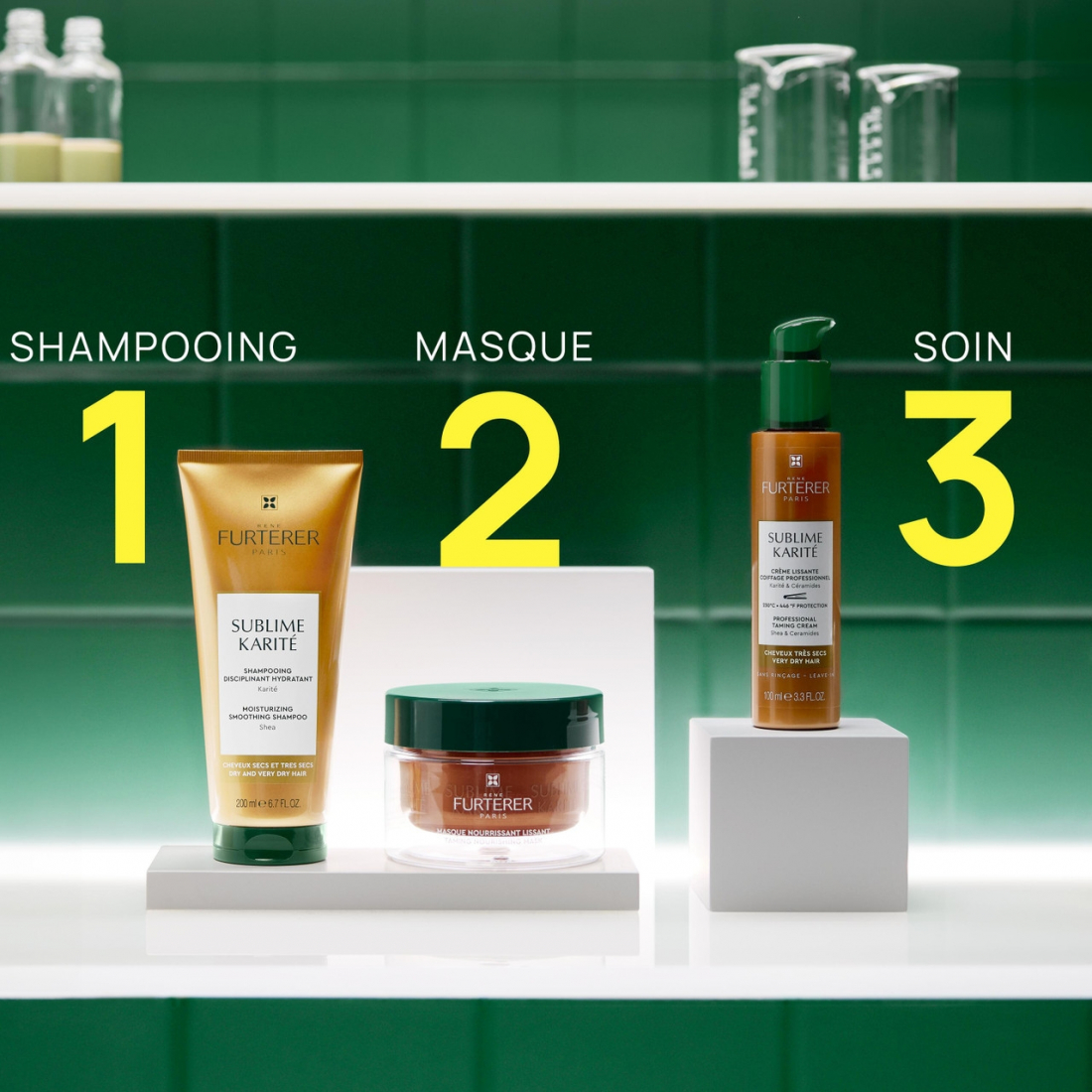 Sublime Karité Nutri Crème Lissante Coiffage Professionnel - 100 ml